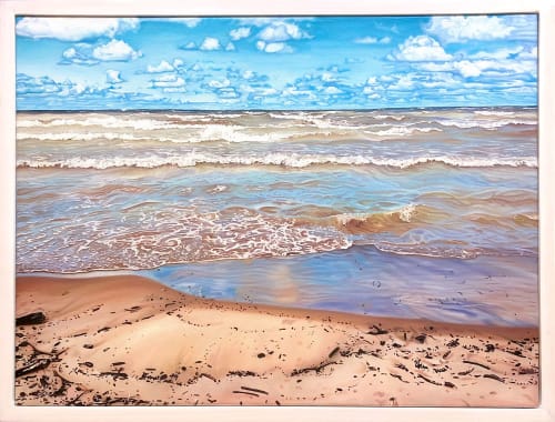 Something Serene - landscape painting | Oil And Acrylic Painting in Paintings by Melissa Patel