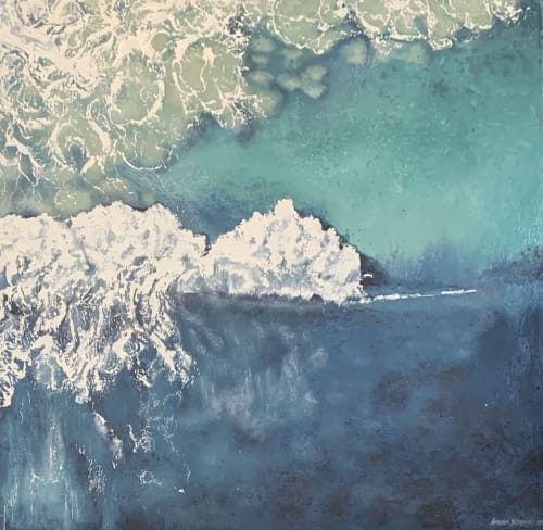Rush | Oil And Acrylic Painting in Paintings by Amanda Szopinski | Archimedes Gallery in Cannon Beach