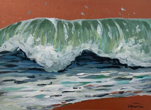 Ocean #25 | Oil And Acrylic Painting in Paintings by Lindsey Millikan
