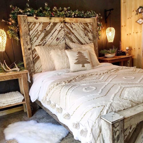 Tasseled Throw | Linens & Bedding by The Dusty Poppy | Angie May's "Our Happy Cabin" in Phoenix