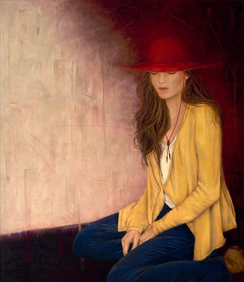 Erica Hopper "Quiet Triumph" | Oil And Acrylic Painting in Paintings by YJ Contemporary Fine Art | YJ Contemporary Fine Art in East Greenwich