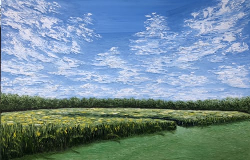 "Frohring Meadows" | Oil And Acrylic Painting in Paintings by Kristin Pierre Art