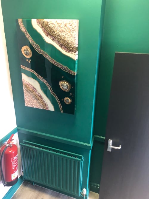 Glinting & Glistening | Mixed Media by Art By Skevi | The Wellness Hub by Emma James in Berkhamsted