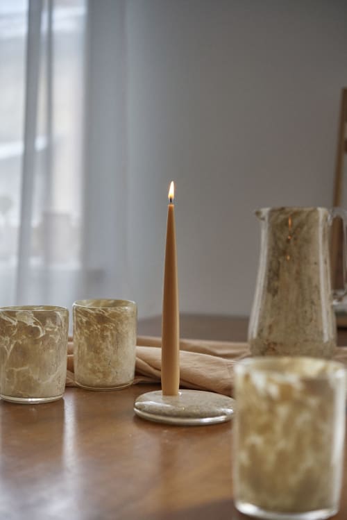 Hand Blown Glass Candle Holder | Decorative Objects by Creating Comfort Lab