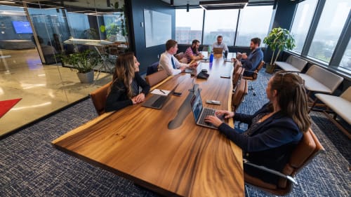 Live Edge Conference Table | Tables by Bucktown Built | Magellan Jets in Quincy