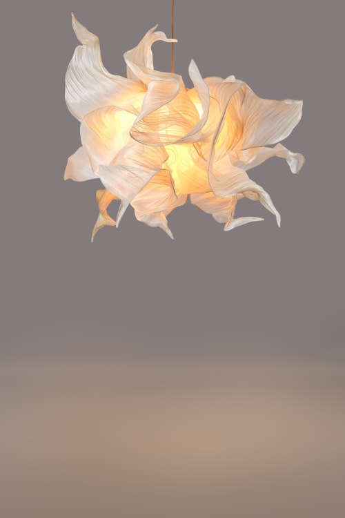 Modern Sculptural Fabric Banaca Fiber Supernova 110cm | Pendants by Costantini Design