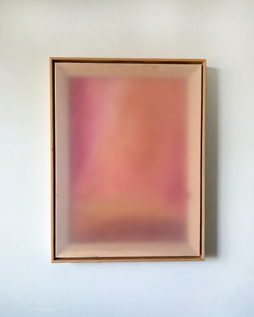 'sunset, summer water' | Mixed Media by caitlin carney