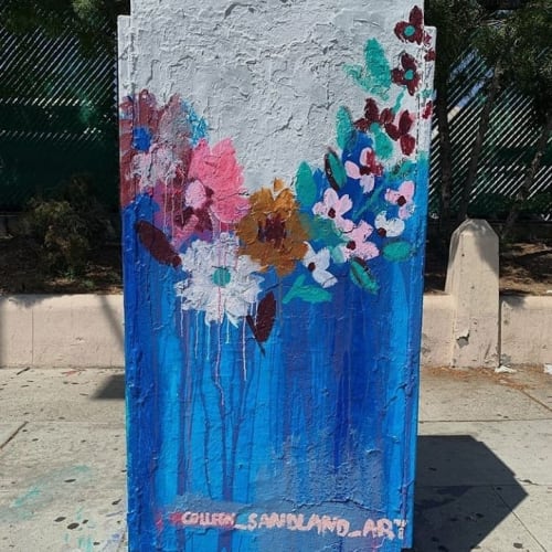 Utility Box Art | Street Murals by Colleen Sandland Beatnik | Barnsdall Art Park in Los Angeles