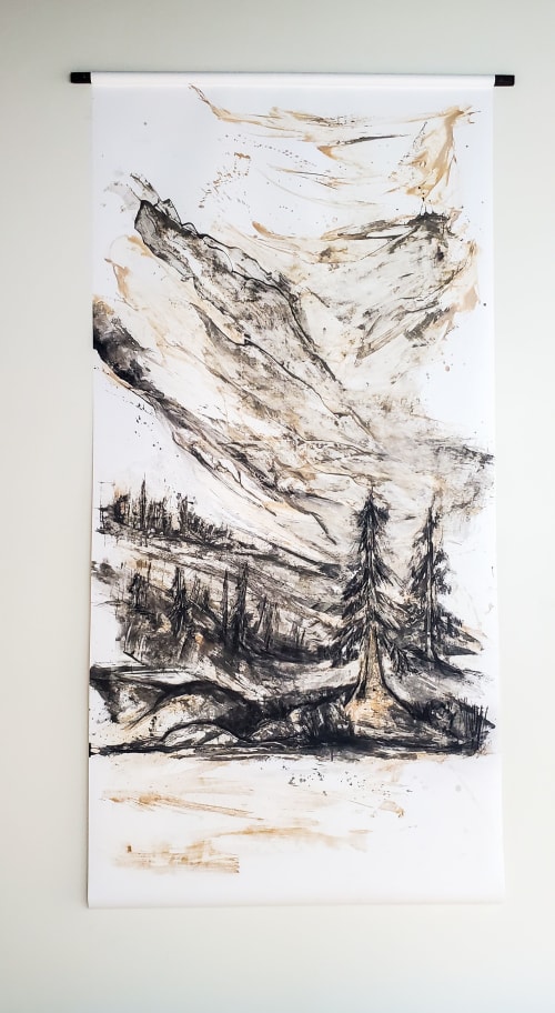 Old Growth. Walker Lake Clay | Mixed Media in Paintings by J.Charboneau | Sierra Arts Foundation in Reno