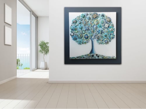 Tree of Love - "Sea Dream" | Mixed Media by Cami Levin