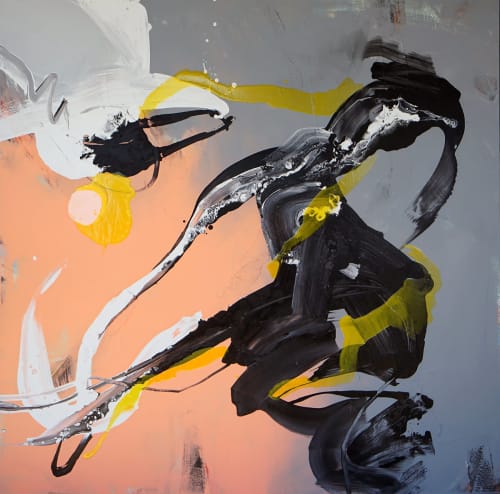 Liberosis (48 x 48") | Oil And Acrylic Painting in Paintings by Calina Hiriza