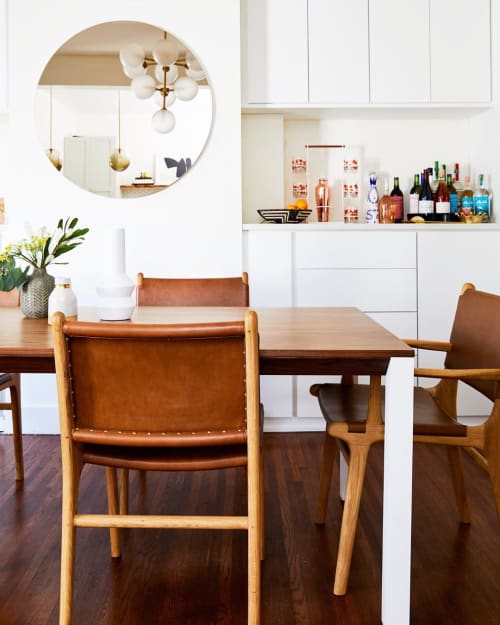 Spensley Oak Dining Chairs - Tan | Chairs by Barnaby Lane