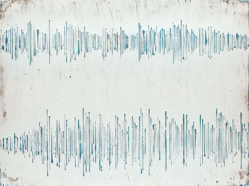 Imagine- Sound waves - sold | Paintings by L Rowland Contemporary Art
