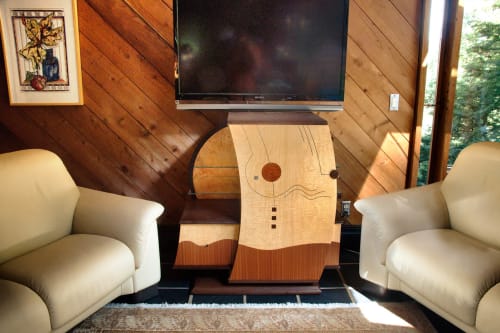 RCS Media Cabinet | Media Console in Storage by Michael Singer Fine Woodworking
