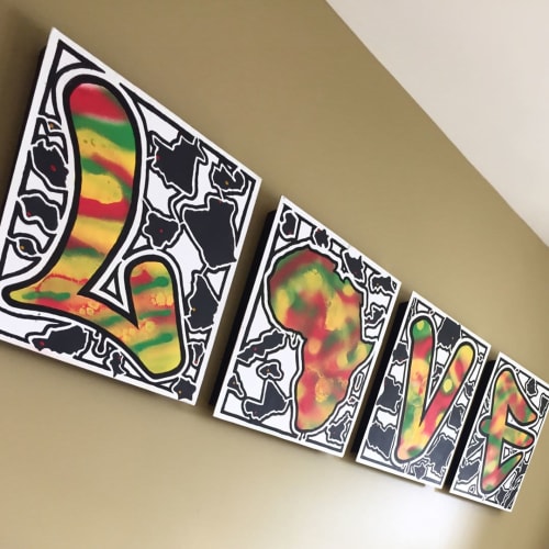 LOVE | Paintings by IBuKun A. | The Enclave at 8700 in College Park