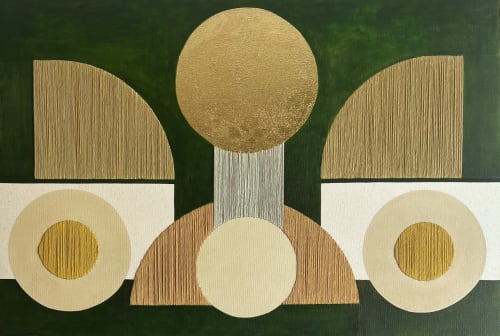 Gilded Age No. 4 | Mixed Media in Paintings by Ayse Sirin Budak