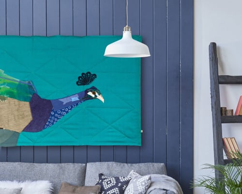 Peacock 03 | Tapestry in Wall Hangings by Tracey Cameron Creative