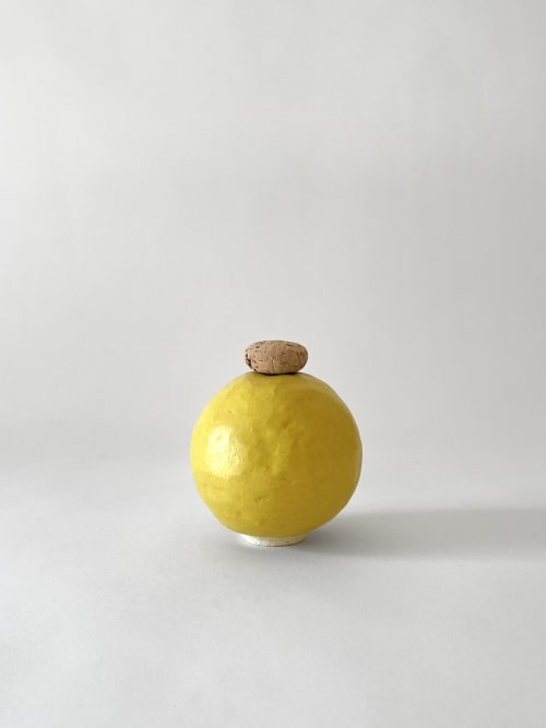 Edwina Vase in Yellow | Vases & Vessels by Meg Morrison