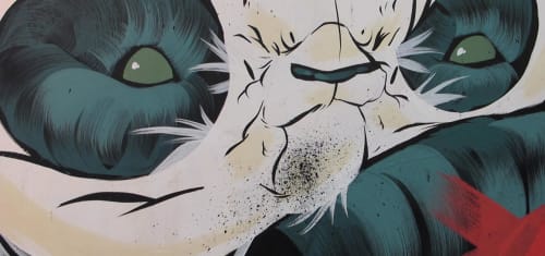 Mural | Street Murals by Aaron “Angry Woebots” Martin aka “Woes Martin”