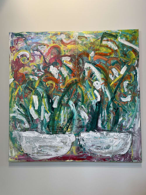 Sunflowers | Oil And Acrylic Painting in Paintings by George Ayres