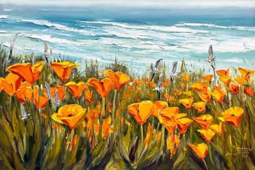 Spring In To Summer | Oil And Acrylic Painting in Paintings by Lisa Elley ART