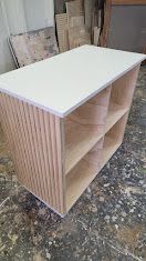 Modern Tambour Cash Wrap Counter | Storage by Son-ya Luch (Owner) SP Fabrication and Design