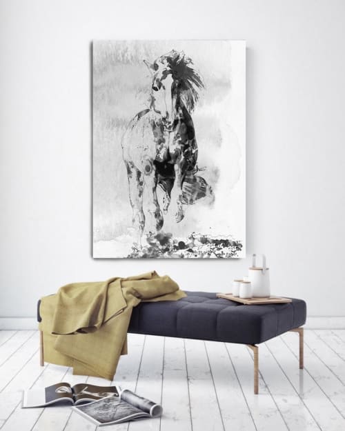 Wild Running Horse 3 | Paintings by Irena Orlov