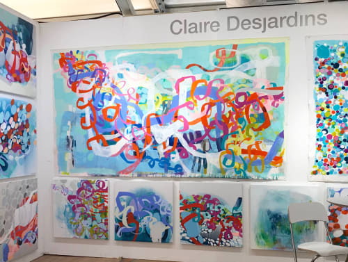 Under the Electric Candelabra | Paintings by Claire Desjardins | St Sulpice in Saint-Sulpice