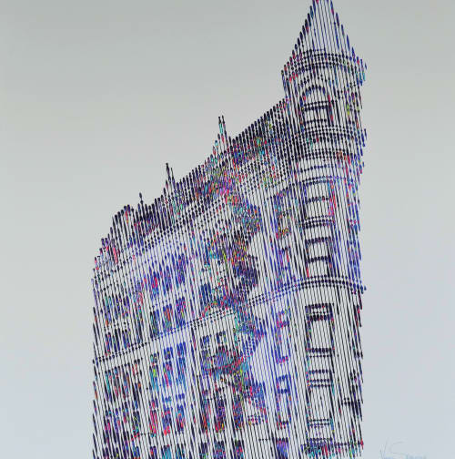 THE FLAT IRON BUILDING TORONTO | Oil And Acrylic Painting in Paintings by Virginie SCHROEDER