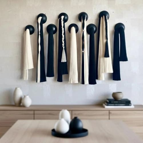 Mexican wall hanging for Queen headboard, Fiber wall art | Wall Hangings by Sarmal Design