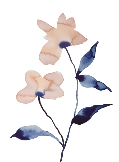 Floral No. 22 : Original Watercolor Painting | Paintings by Elizabeth Becker