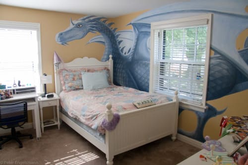 Dragon Bedroom Mural | Murals by Peter Engelsmann