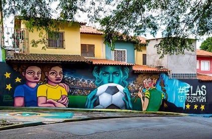 Women's Soccer Mural | Murals by Lörenk