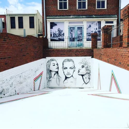 100 women | Street Murals by Lucy Boland Art