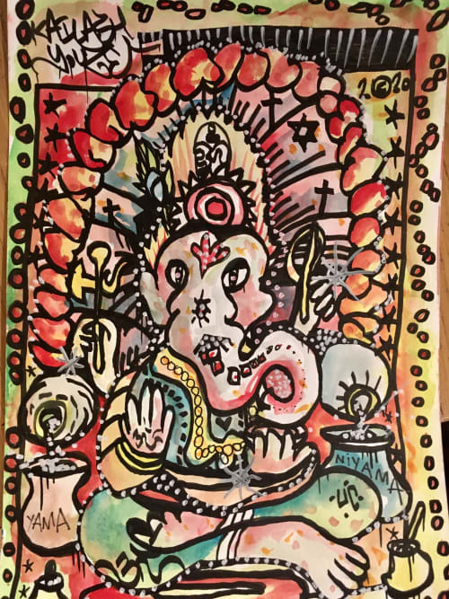 Ganesha Kailash Youze | Paintings by Kailash Youze