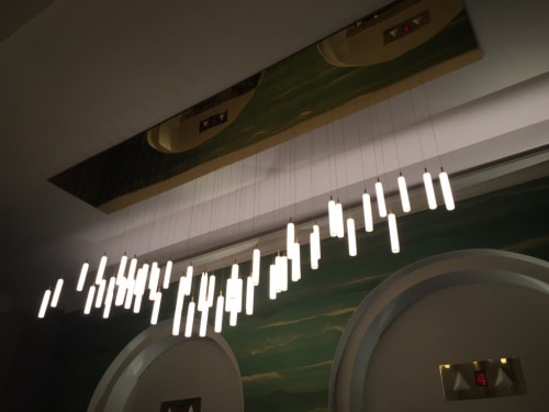 Rainfall Wave in London | Chandeliers by Beau&Bien | London in London