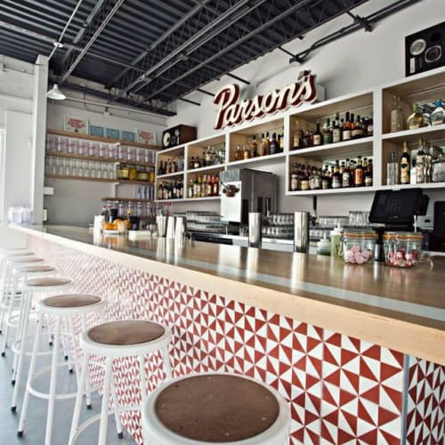 Geometric Geo 09 Cement Tiles | Tiles by Avente Tile | Parson's Chicken & Fish in Chicago
