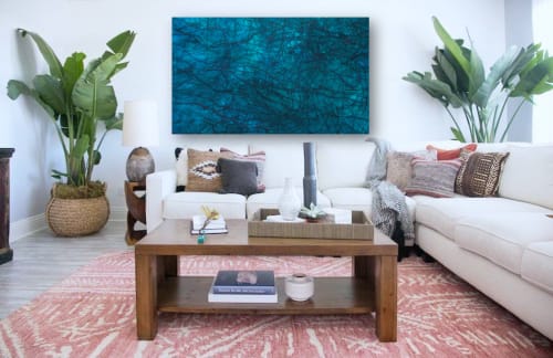 'LABRADORITE' - Luxury Epoxy Resin Abstract Artwork | Oil And Acrylic Painting in Paintings by Christina Twomey Art + Design | Los Angeles Area in Los Angeles