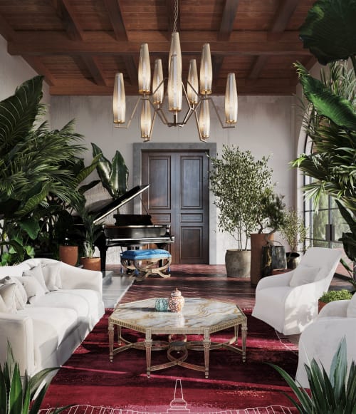 Rug Roma Amaranto hand-knotted silk burgundy color