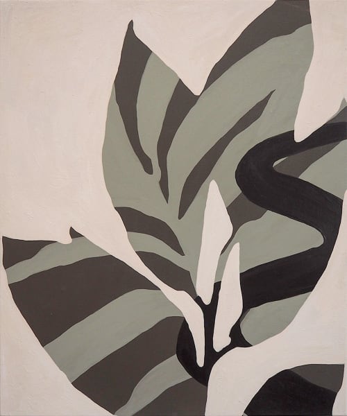 Plant Study 12 | Oil And Acrylic Painting in Paintings by Anne Blenker