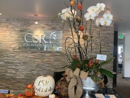 Fall Orchid Arrangement | Floral Arrangements by Fleurina Designs | CSR Real Estate Services in San Jose