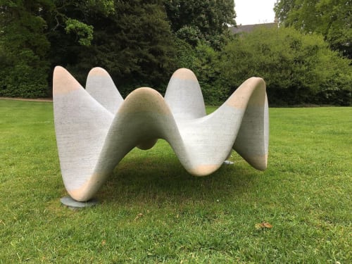 Cantilevered Wave | Sculptures by Guy Stevens | Painswick Rococo Garden in Painswick
