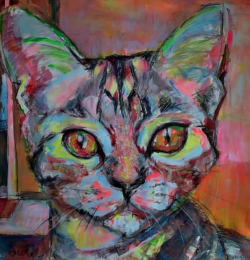 Kattenliefde | Paintings by Liesbeth Serlie