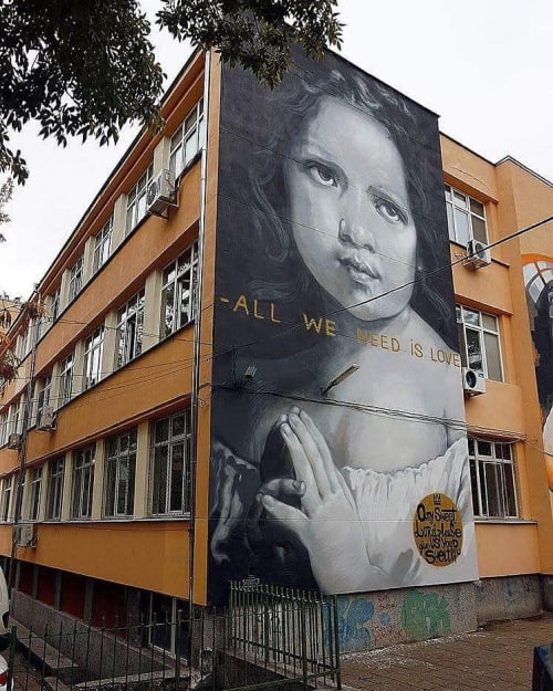 All We Need Is Love | Street Murals by ART BY NASIMO