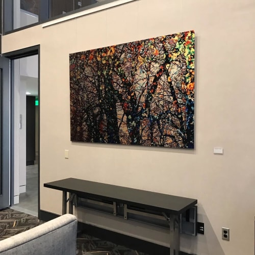 Painted Tree Line | Paintings by Laurie Bleecker Blayney | AC Hotel by Marriott Louisville Downtown in Louisville