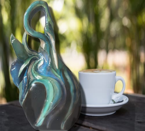 Sleeping on the egg | Sculptures by Black Lily Studio- Lee Bell