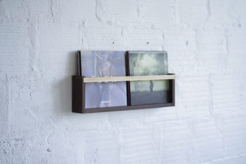 Magazine & Vinyl Wall Rack | Storage by THE IRON ROOTS DESIGNS