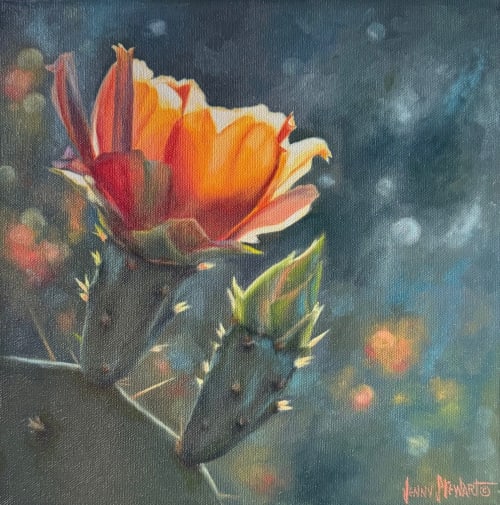 'Desert Rose' Original Oil Painting | Paintings by Jenny Stewart's Fine Art