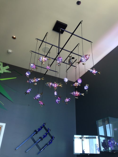 Airship Chandelier | Chandeliers by Bandhu Dunham | Private Residence, Chicago, IL in Chicago