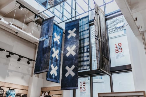 Indigo Chandelier | Art & Wall Decor by Blue Print Amsterdam | Levi's Store Amsterdam in Amsterdam